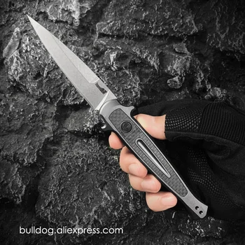 Kershaw Launch 8 Ножей 7150 OTF Складные Карманные Ножи с Лезвием Из Углеродного Волокна CPM154 EDC Карманный Нож для Самообороны K3 Top Ver