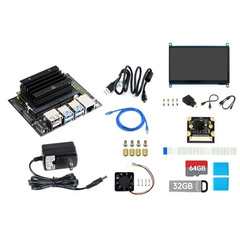 Для Nano 4G Development Kit с камерой 800 Вт + Сетевой кабель + 32G USB-накопитель + 64G SD-карта + считыватель + Кабель питания (штепсельная вилка США)