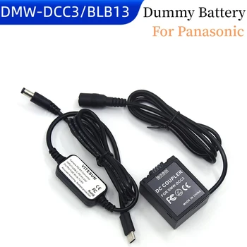 Кабель постоянного тока USB Type C + соединитель постоянного тока DMW-DCC3 BLB13 Фиктивный Аккумулятор для камеры Panasonic Lumix DMC-G1 GH1 GF1 G2 G10