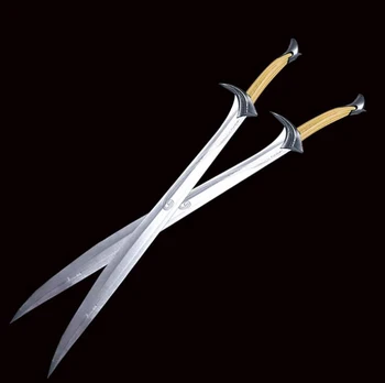 Король гоблинов, мечи с укусом зверя, копия оружия 1: 1 из нержавеющей стали, коллекционный реквизит для косплея