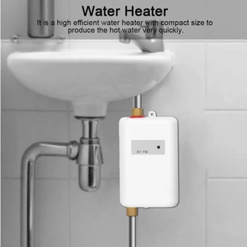 Проточный водонагреватель, Мини Электрический проточный Водонагреватель под раковиной с ЖК-дисплеем для домашней кухни, для мытья горячей холодной воды Двойного назначения